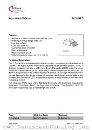 TLE 4242 G datasheet pdf Infineon