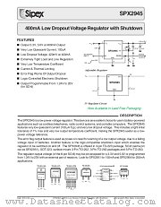 SPX2945T-L-5.0 datasheet pdf Sipex Corporation