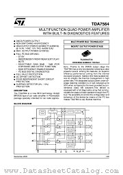 TDA7564 datasheet pdf ST Microelectronics