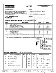 1N4154TR datasheet pdf Fairchild Semiconductor
