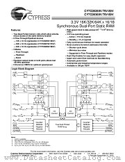 CY7C09389V-9AI datasheet pdf Cypress