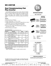 MC14007UB datasheet pdf ON Semiconductor