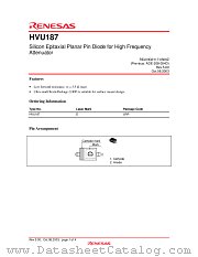 HVU187 datasheet pdf Renesas