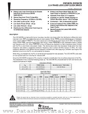 CDCV857BGQLR datasheet pdf Texas Instruments