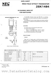 2SK1484-T/JD datasheet pdf NEC