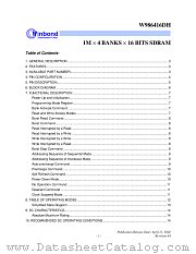 W986416DH-7 datasheet pdf Winbond Electronics