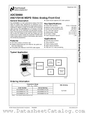 ADCS9888 datasheet pdf National Semiconductor