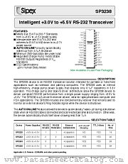 SP3238CY-L/TR datasheet pdf Sipex Corporation