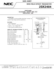 2SK2484 datasheet pdf NEC