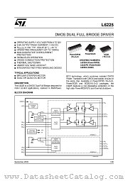 L6225D datasheet pdf ST Microelectronics