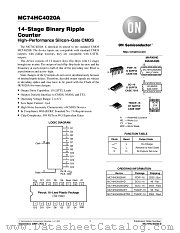 MC74HC4020A datasheet pdf ON Semiconductor