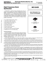 MC12429 datasheet pdf Freescale (Motorola)