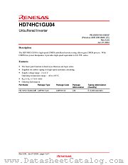 HD74HC1GU04 datasheet pdf Renesas