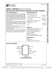 LM4913 datasheet pdf National Semiconductor