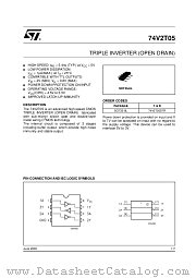 74V2T05 datasheet pdf ST Microelectronics