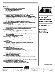 AT91SAM7S64 datasheet pdf Atmel