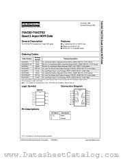 74AC02SCX datasheet pdf Fairchild Semiconductor