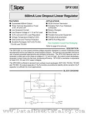 SPX1202T-L-3.0/TR datasheet pdf Sipex Corporation