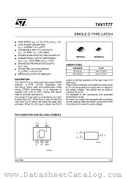74V1T77 datasheet pdf ST Microelectronics
