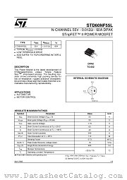 STD60NF55LT4 datasheet pdf ST Microelectronics