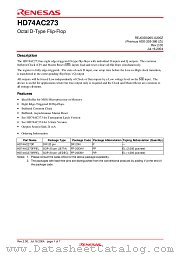 HD74AC273 datasheet pdf Renesas
