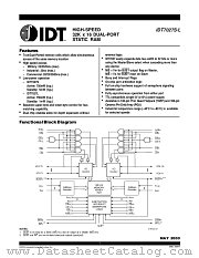 IDT7027L15PF datasheet pdf IDT