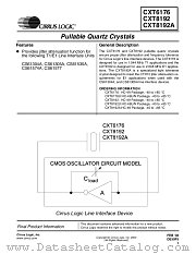 CXT6176 datasheet pdf Cirrus Logic