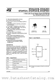 ST24FC21M6 datasheet pdf ST Microelectronics