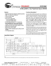 CY7C1364C datasheet pdf Cypress