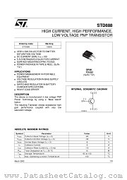 STD888T4 datasheet pdf ST Microelectronics