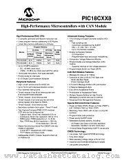 PIC18C858T-E/PT datasheet pdf Microchip