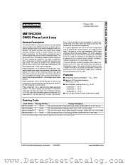 MM74HC4046M datasheet pdf Fairchild Semiconductor