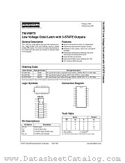 74LVQ573QSC datasheet pdf Fairchild Semiconductor