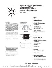 ATF-521P8 datasheet pdf Agilent (Hewlett-Packard)