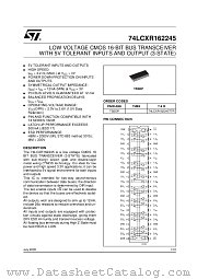 74LCXR162245 datasheet pdf ST Microelectronics