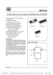 M27V322-100S1 datasheet pdf ST Microelectronics