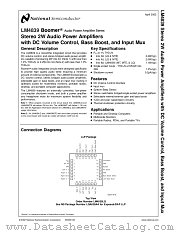 LM4839MT datasheet pdf National Semiconductor