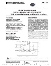 DAC7741YB/2K datasheet pdf Texas Instruments