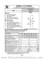 SFR202 datasheet pdf Taiwan Semiconductor
