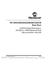 PIC18F6720-I/PT datasheet pdf Microchip
