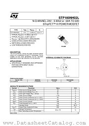 STP100NH02L datasheet pdf ST Microelectronics