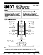 IDT707278S15PF datasheet pdf IDT