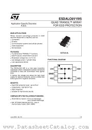 ESDALC6V1W datasheet pdf ST Microelectronics