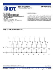 IDT74FCT573CSO datasheet pdf IDT