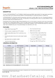HY57V641620HGT(P)-8(I) datasheet pdf Hynix Semiconductor