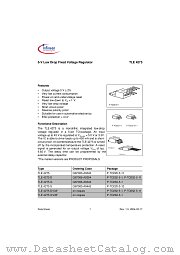 TLE 4275 datasheet pdf Infineon