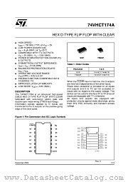 74VHCT174MTR datasheet pdf ST Microelectronics