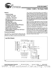 CY62136CVLL-70BAI datasheet pdf Cypress