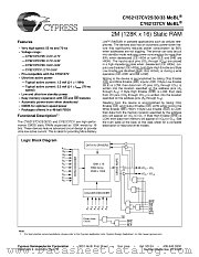 CY62137CVLL-70BAI datasheet pdf Cypress