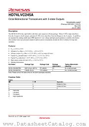 HD74LVC245A datasheet pdf Renesas